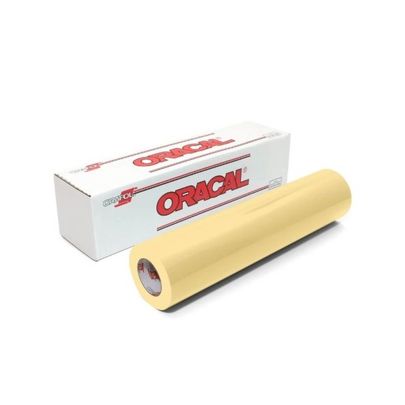 2 Pack 12"x 1 Yard Oracal 651 CREAM & BEIGE Cricut Hobby Craft Vinyl Decal - Picture 4 of 4